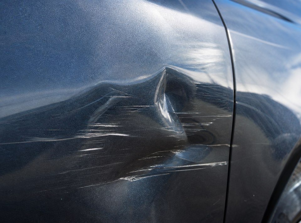 Detailaufnahme einer Fahrzeug-Zustandsdokumentation